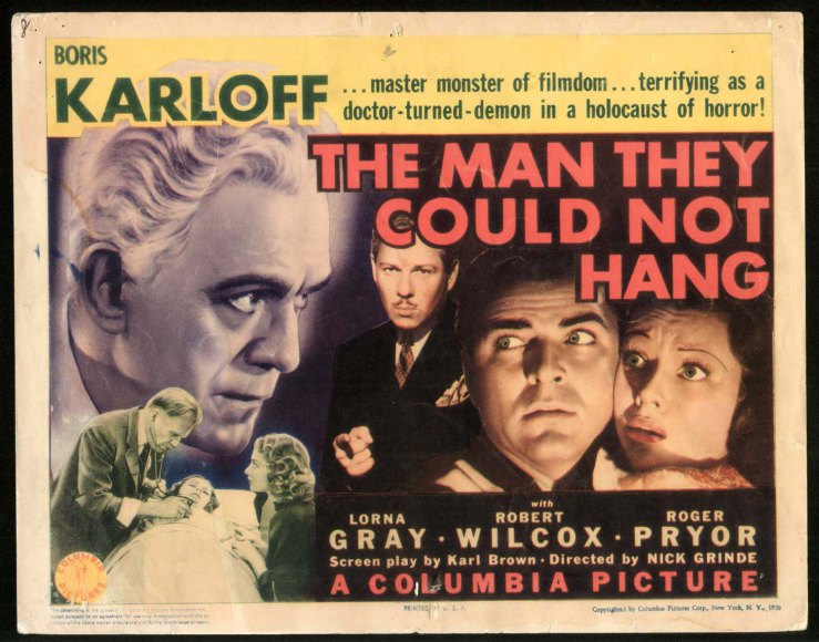 Amfibisch Fauteuil bestellen Halloween Havoc!: Boris Karloff in THE MAN THEY COULD NOT HANG (Columbia  1939) – cracked rear viewer
